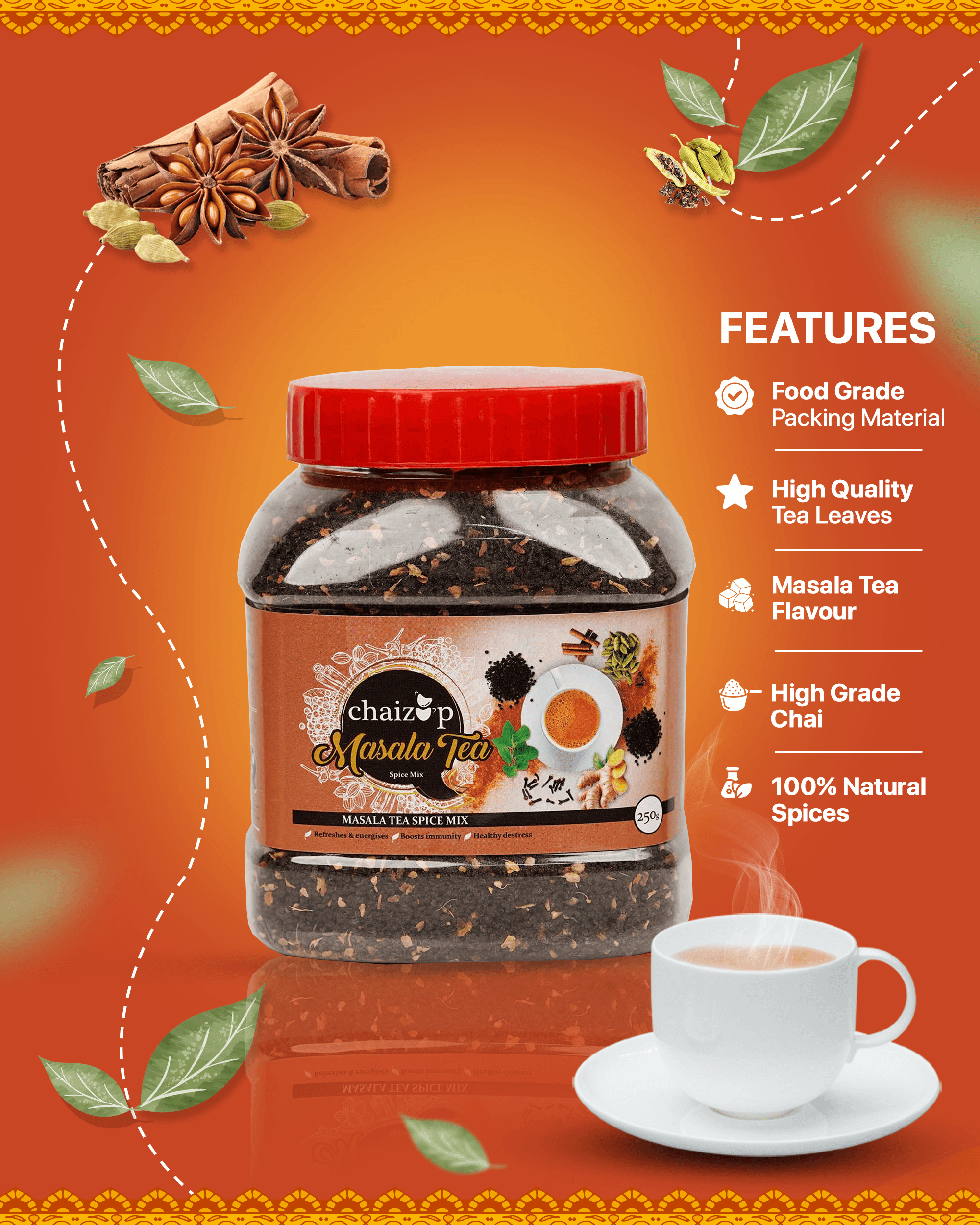 Masala Tea (250gm) - Chaizup